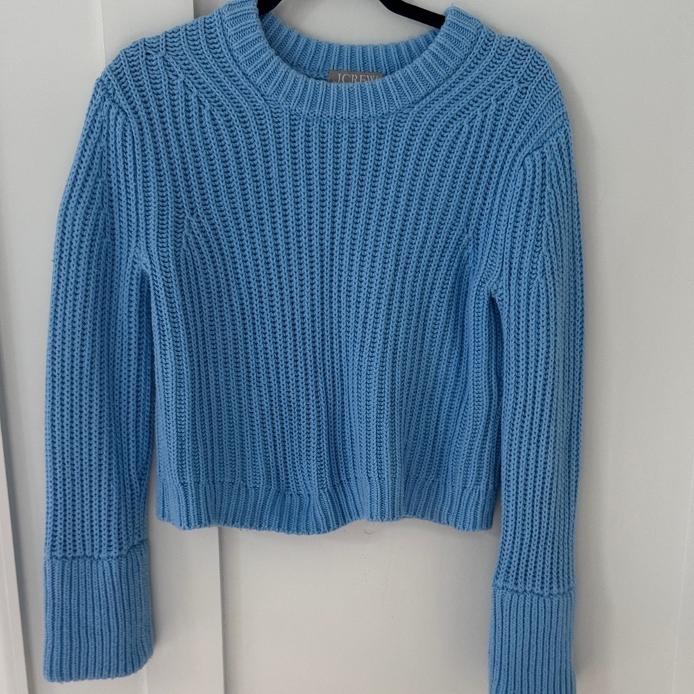 J Crew Heritage cotton fisherman crewneck sweater Size XS - Picture 3 of 11